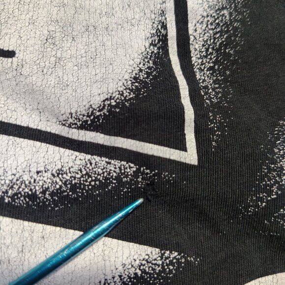 Kelsey Riblets 3RL T-Shirt Womens Gravestone Tattoos Black White - Picture 7 of 10